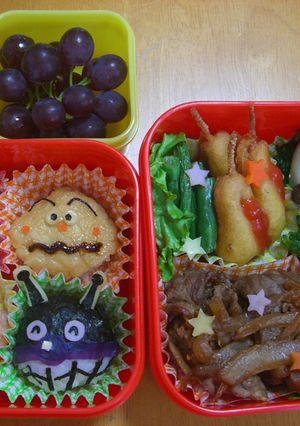 アンパンマンと仲間たち弁当（キャラ弁）-レシピのメイン写真
