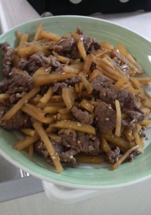 簡単☆牛肉とじゃがいものきんぴら-レシピのメイン写真