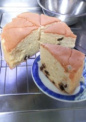 ☆卵白で作ったレーズンケーキ☆-レシピのメイン写真