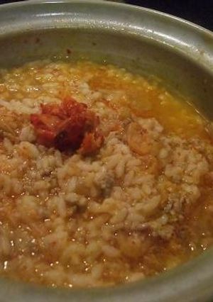 土鍋であったか♪キムチ雑炊-レシピのメイン写真