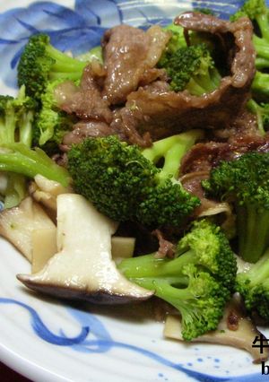 台湾家庭料理☆牛肉＆ブロッコリの炒め物☆-レシピのメイン写真