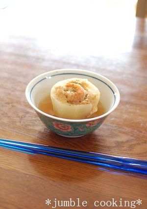 簡単！料亭の味♪鶏ひき肉の大根詰め煮-レシピのメイン写真