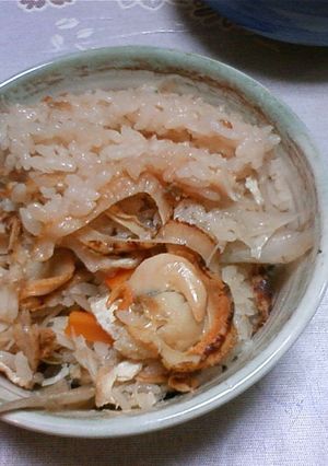 めんつゆでホタテの炊き込みご飯-レシピのメイン写真