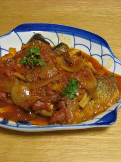 秋刀魚のトマト煮-レシピのメイン写真