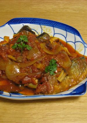 秋刀魚のトマト煮-レシピのメイン写真