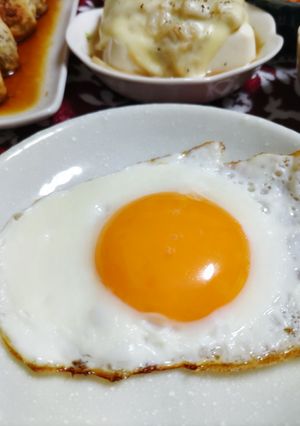朝ごはんに☀白身も黄身も完璧な目玉焼き-レシピのメイン写真