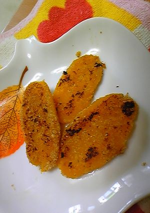 離乳食後期 カボチャとごまのコロッケ風-レシピのメイン写真