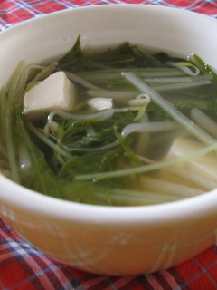 もやしと水菜と豆腐の中華スープ-レシピのメイン写真