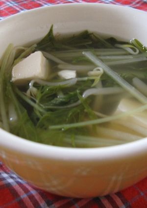 もやしと水菜と豆腐の中華スープ-レシピのメイン写真