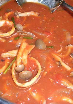 イカのトマト煮込み-レシピのメイン写真