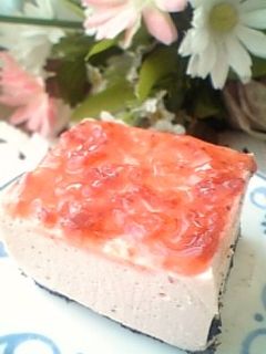 ♡超簡単!いちごレアチーズケーキ♡-レシピのメイン写真