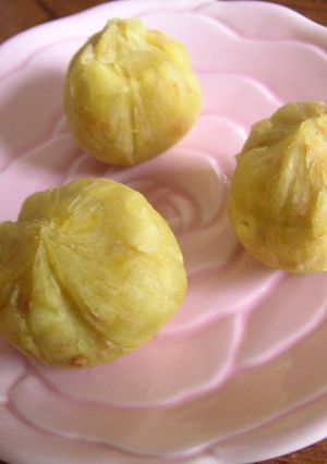 お弁当に☆サツマイモの茶巾☆-レシピのメイン写真