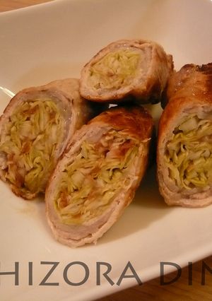 梅肉キャベツ☆豚肉巻き-レシピのメイン写真