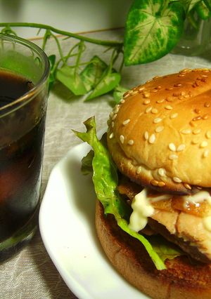 1個でおなかいっぱい☆焼肉バーガー☆-レシピのメイン写真