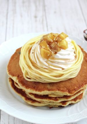さつま芋でもっちりパンケーキ-レシピのメイン写真