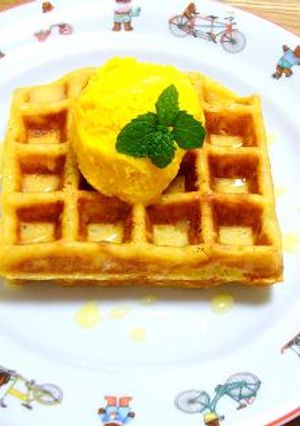 マンゴワッフル-レシピのメイン写真