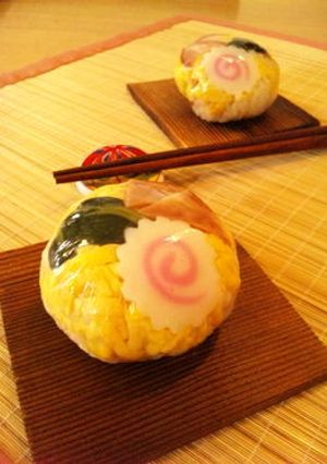 ラーメンおにぎり♪クルクルラップおにぎり-レシピのメイン写真