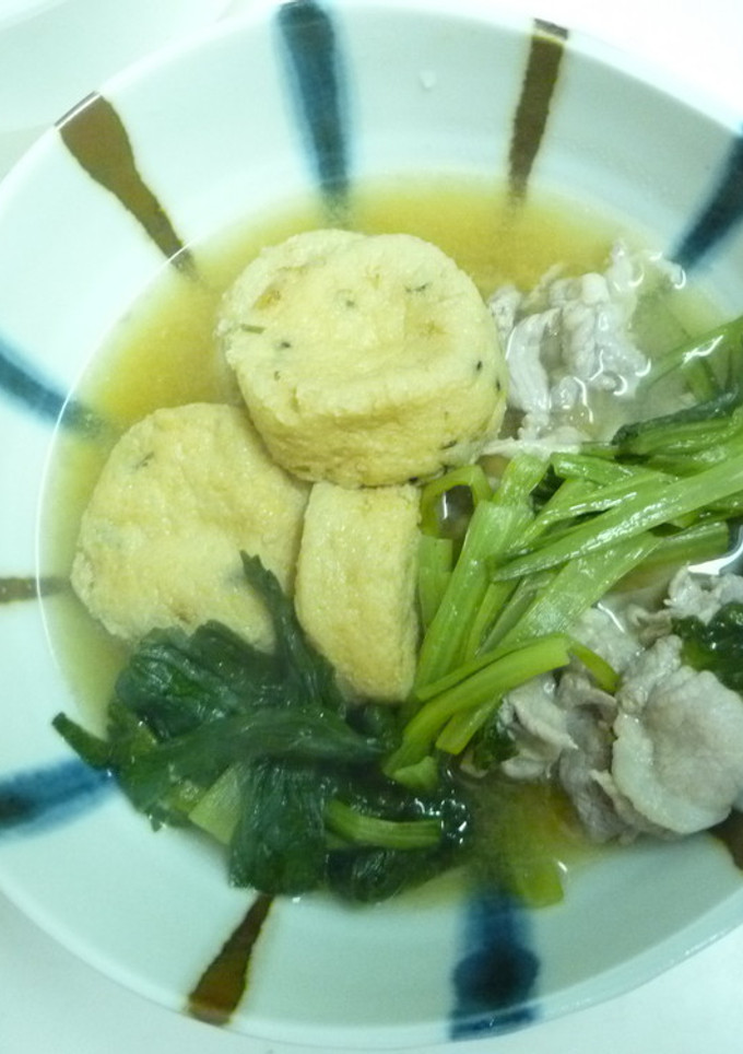 小松菜とがんもどきの煮物-レシピのメイン写真