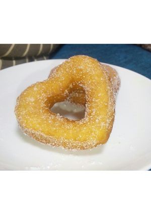 ﾎｯﾄｹｰｷﾐｯｸｽでﾊｰﾄのﾄﾞｰﾅﾂ-レシピのメイン写真