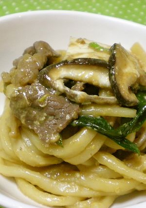 名古屋風★甘辛うどんすき-レシピのメイン写真