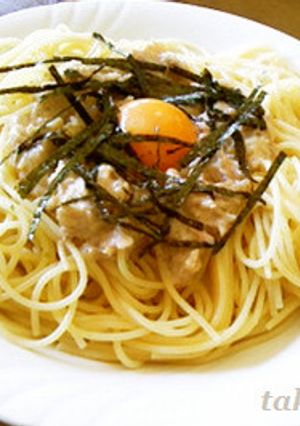 なめ茸とツナの柚子胡椒パスタ-レシピのメイン写真