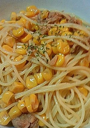 ツナとコーンの簡単♪和風パスタ-レシピのメイン写真