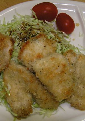 鶏胸肉のガーリックパン粉焼き-レシピのメイン写真