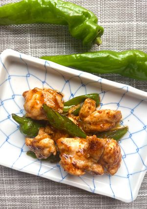 甘唐辛子と鶏もも肉のスパイシー炒め-レシピのメイン写真