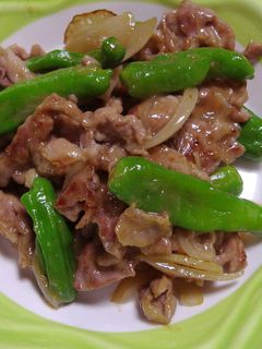 豚肉としし唐の甘酢炒め♪-レシピのメイン写真