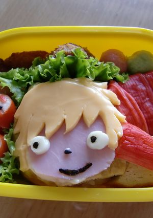 ポニョ弁当-レシピのメイン写真