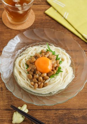 コクうま♡みそ納豆そうめん-レシピのメイン写真