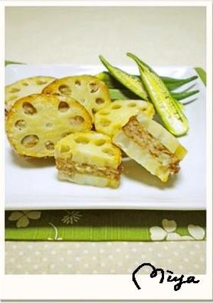 レンコンのはさみ揚げ＊柚子胡椒風味＊-レシピのメイン写真