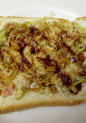 お好み焼き風トースト-レシピのメイン写真