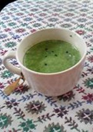 超・簡単　豆乳の青汁のメープルシロップ♪-レシピのメイン写真