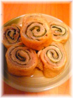 油あげの豚シソ巻き煮-レシピのメイン写真