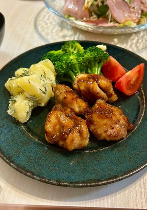 ハニーマスタードチキン-レシピのメイン写真