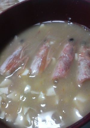 エビの頭でお味噌汁♪-レシピのメイン写真