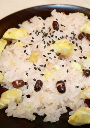 秋✿ホッコリ✿美味しい栗ご飯✿小豆入り-レシピのメイン写真