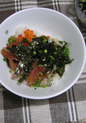 簡単♪♫♬　マグロのごまダレ丼-レシピのメイン写真
