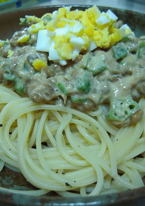 オクラ!納豆!ツナの冷製パスタ -レシピのメイン写真