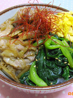 鶏ごぼうの柚子胡椒照り焼き丼-レシピのメイン写真