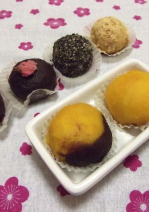わんこと一緒に♡南瓜のおはぎ-レシピのメイン写真