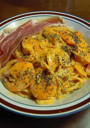 殻つきエビクリームパスタ-レシピのメイン写真