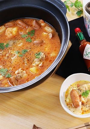 〆までおいしい♪チーズトマト鍋-レシピのメイン写真