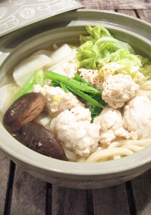 ホクホク☆鶏団子うどん-レシピのメイン写真