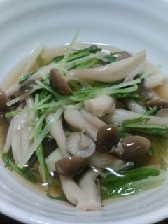 水菜としめじの煮浸し-レシピのメイン写真
