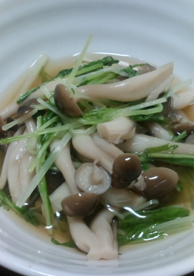 水菜としめじの煮浸し-レシピのメイン写真