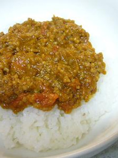 オイスターでレンジで手軽にキーマカレー-レシピのメイン写真