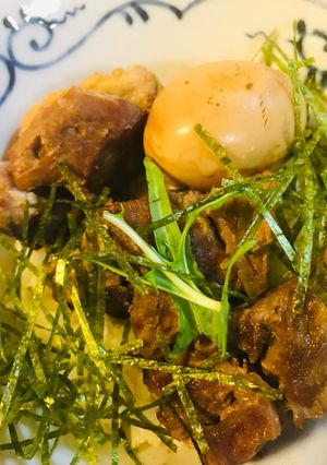 豚うで肉ブロックの角煮丼-レシピのメイン写真