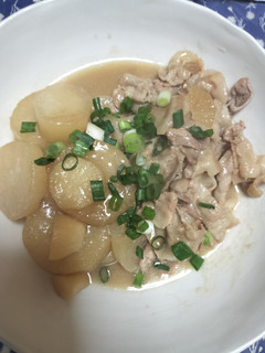 大根と豚肉の簡単、味噌煮-レシピのメイン写真